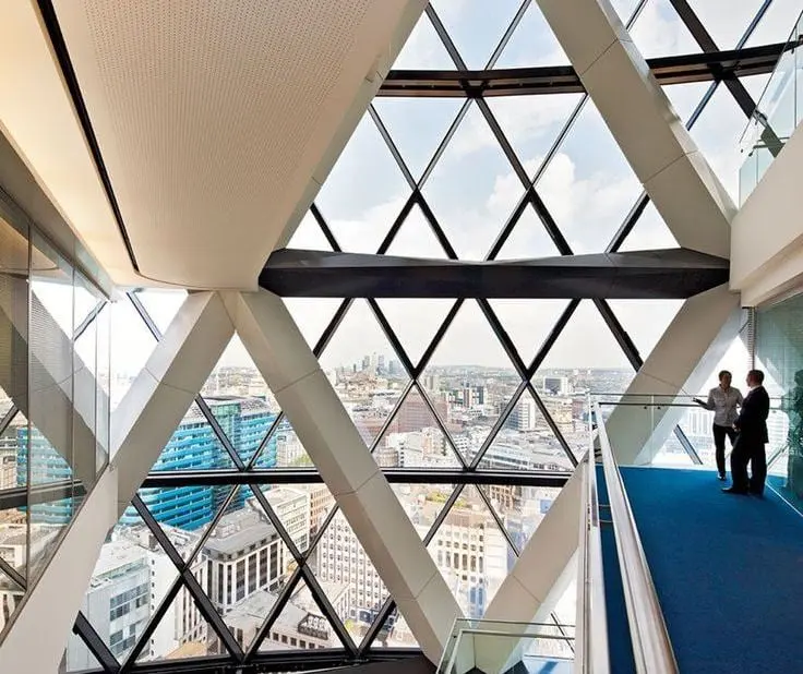 Reference example 5 of free-form skylights — curved roof glazing