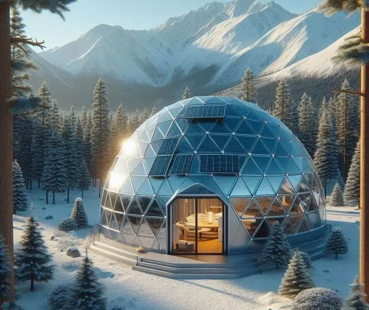 Reference example 1 of free-form villas & resort accommodation — curved-form building envelopes
