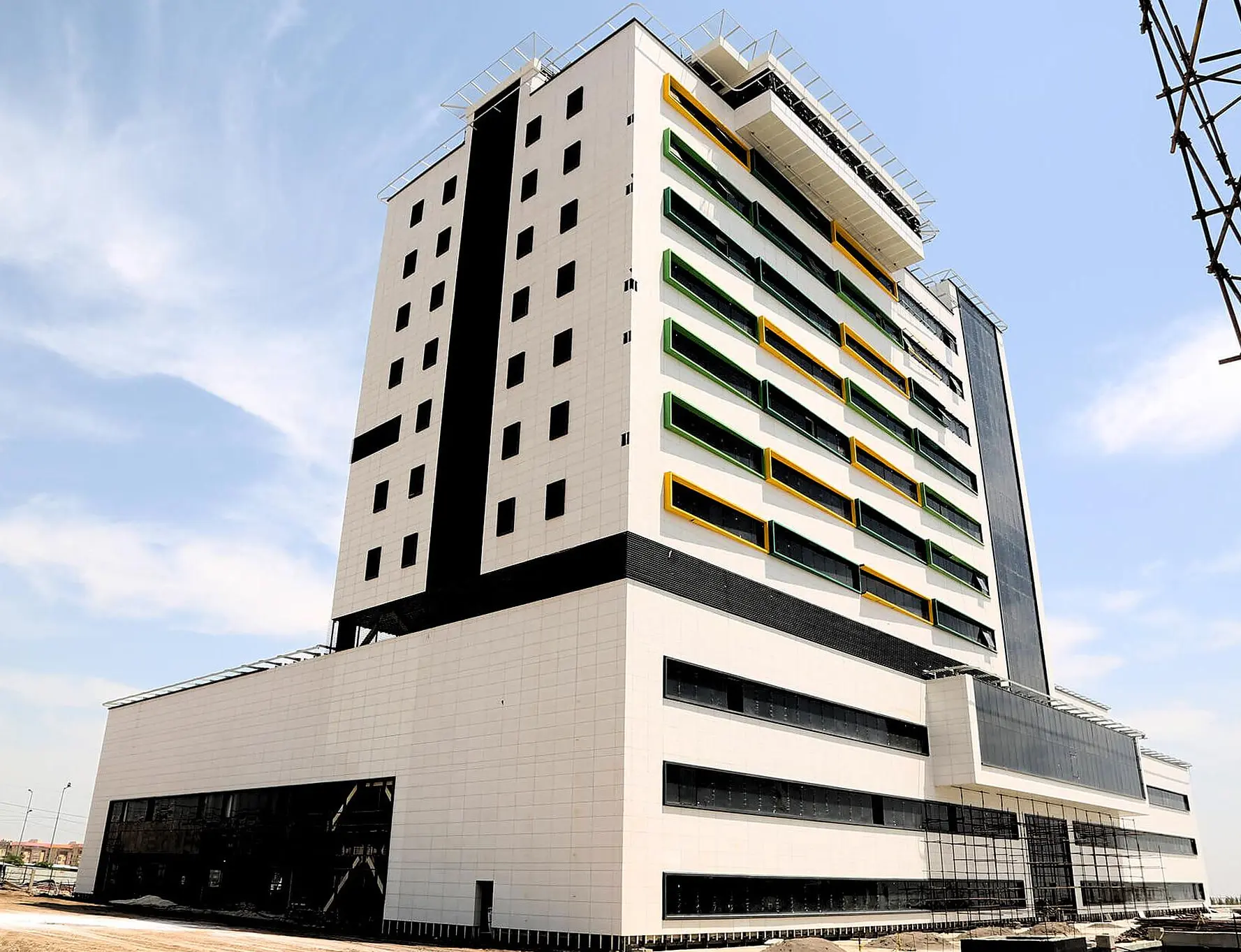 Noor Hospital, Qom — twenty thousand square metres across six envelope systems including ceramic